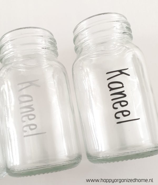 VINYL STICKERS VOOR JE KRUIDENKAST - SCRIPT SIERLETTERS - Afbeelding 2