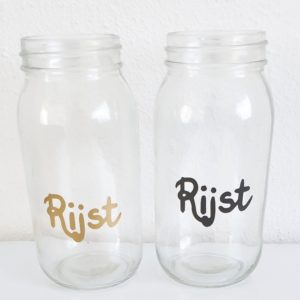 VINYL STICKERS VOOR JE VOORRAADKAST - SCRIPT 2